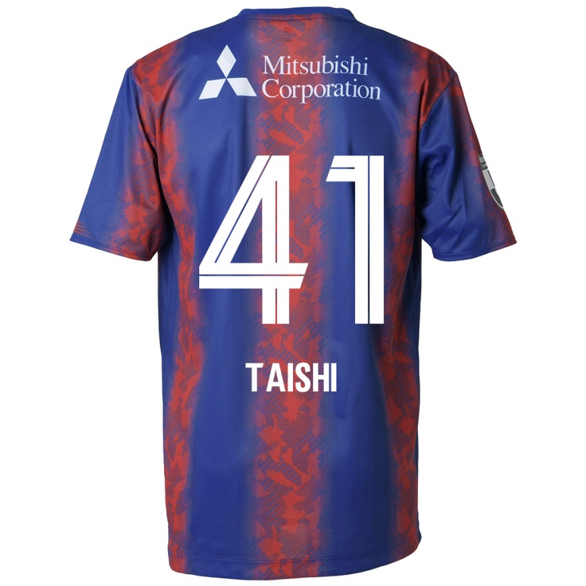 Kinder Taishi Brandon Nozawa #41 Blau Rot Heimtrikot Trikot 2024/25 T-Shirt