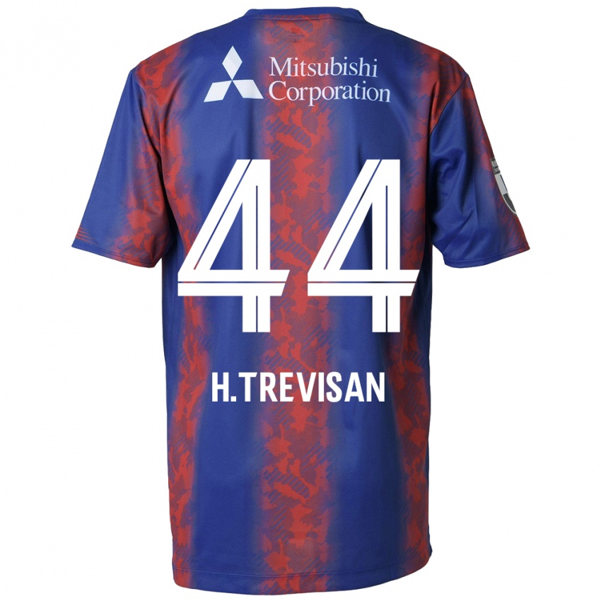 Kinder Henrique Trevisan #44 Blau Rot Heimtrikot Trikot 2024/25 T-Shirt