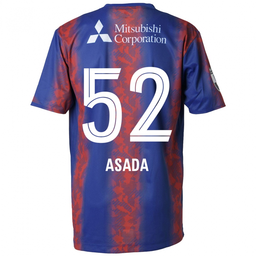 Kinder Rui Asada #52 Blau Rot Heimtrikot Trikot 2024/25 T-Shirt