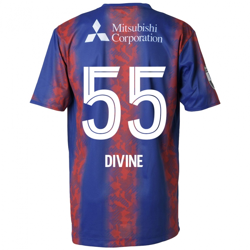 Kinder Divine Chinedu Otani #55 Blau Rot Heimtrikot Trikot 2024/25 T-Shirt