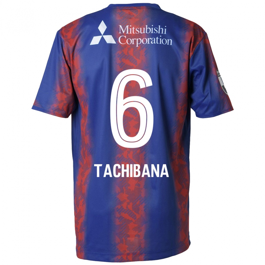 Kinder Keigo Tachibana #6 Blau Rot Heimtrikot Trikot 2024/25 T-Shirt