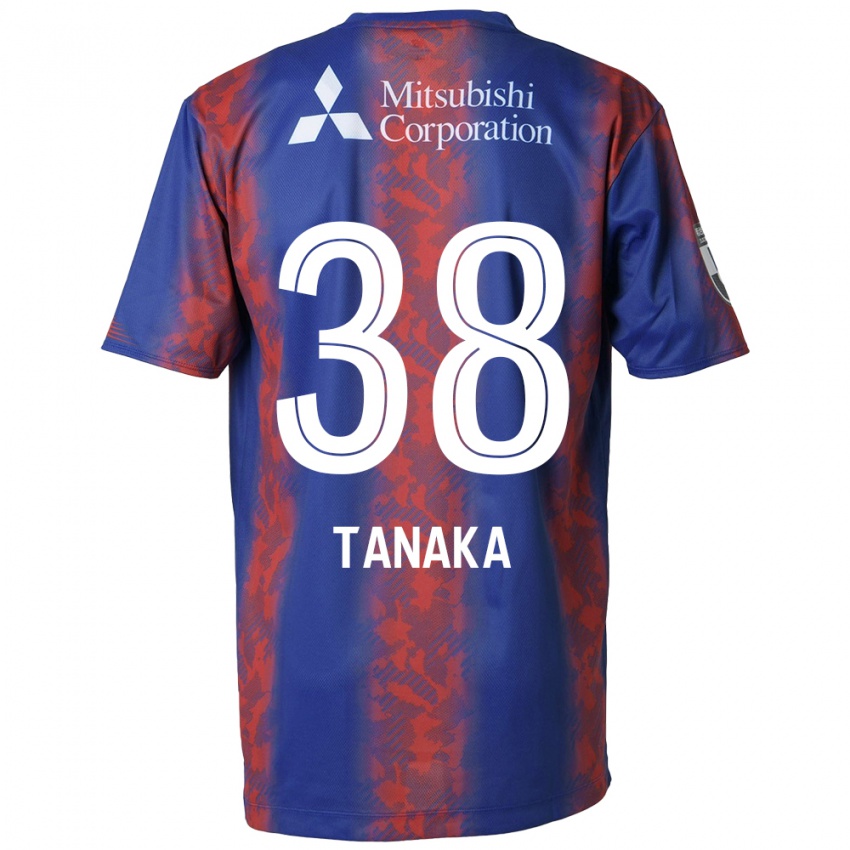 Kinder Kio Tanaka #38 Blau Rot Heimtrikot Trikot 2024/25 T-Shirt