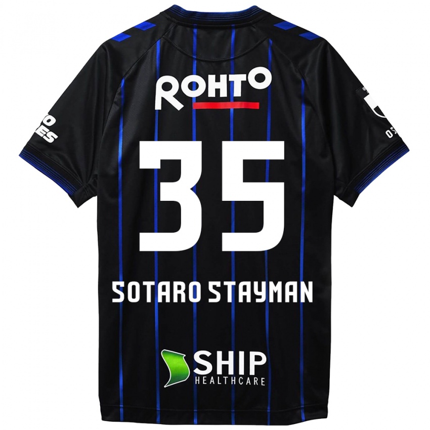 Kinder Joshua Sotaro Stayman #35 Schwarz Blau Heimtrikot Trikot 2024/25 T-Shirt