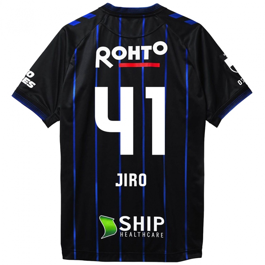 Kinder Jiro Nakamura #41 Schwarz Blau Heimtrikot Trikot 2024/25 T-Shirt