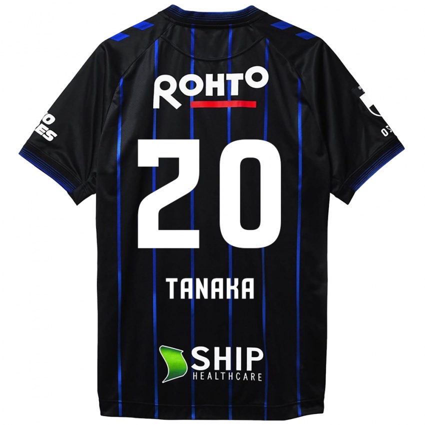 Kinder Hyoga Tanaka #20 Schwarz Blau Heimtrikot Trikot 2024/25 T-Shirt