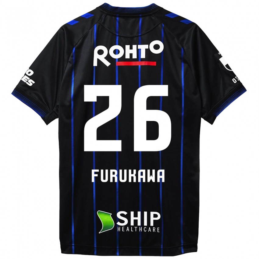 Kinder Kanta Furukawa #26 Schwarz Blau Heimtrikot Trikot 2024/25 T-Shirt