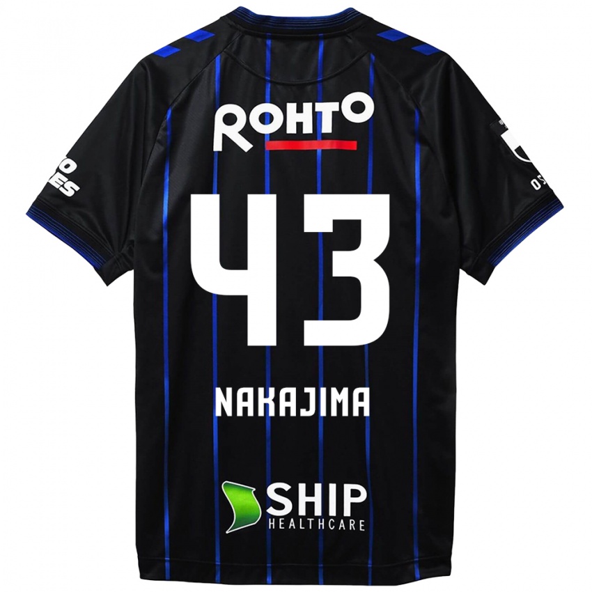 Kinder Yugo Nakajima #43 Schwarz Blau Heimtrikot Trikot 2024/25 T-Shirt