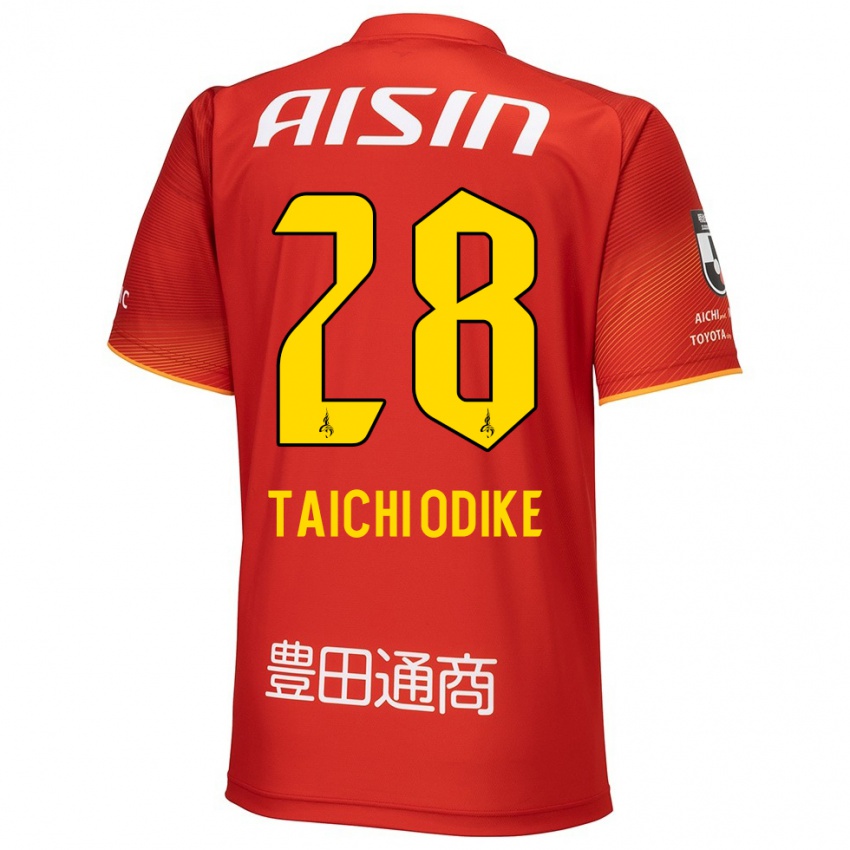 Kinder Chisom Taichi Odike #28 Rot Weiß Gelb Heimtrikot Trikot 2024/25 T-Shirt