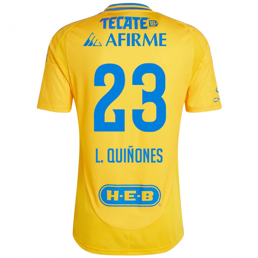 Kinder Luis Quinones #23 Goldgelb Heimtrikot Trikot 2024/25 T-Shirt