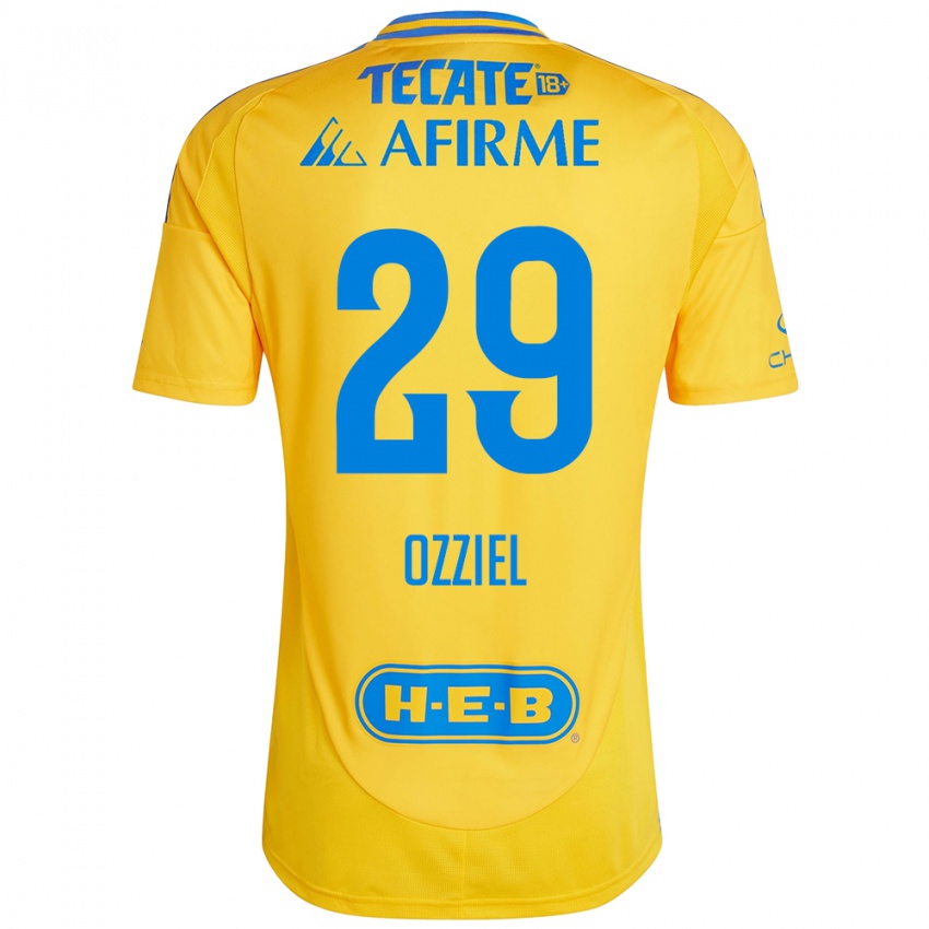 Kinder Ozziel Herrera #29 Goldgelb Heimtrikot Trikot 2024/25 T-Shirt