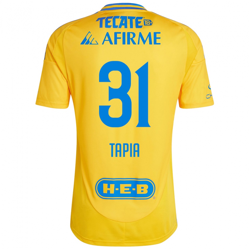 Kinder Fernando Tapia #31 Goldgelb Heimtrikot Trikot 2024/25 T-Shirt