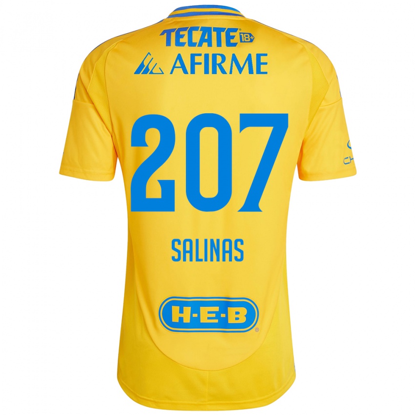 Kinder Marcelo Salinas #207 Goldgelb Heimtrikot Trikot 2024/25 T-Shirt