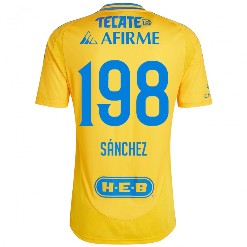 Kinder Diego Sánchez #198 Goldgelb Heimtrikot Trikot 2024/25 T-Shirt