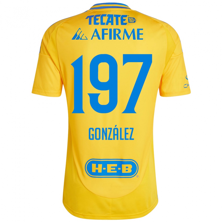 Kinder Germán González #197 Goldgelb Heimtrikot Trikot 2024/25 T-Shirt