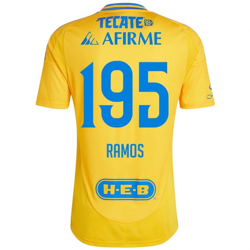 Kinder Rodrigo Ramos #195 Goldgelb Heimtrikot Trikot 2024/25 T-Shirt