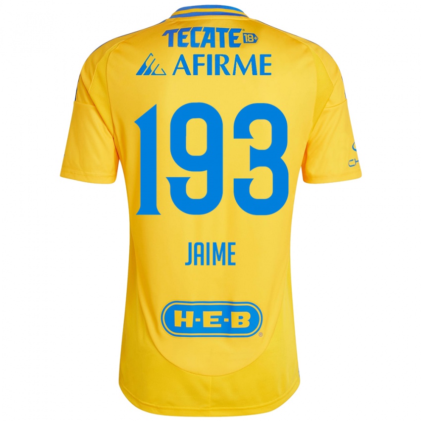 Kinder Kenneth Jaime #193 Goldgelb Heimtrikot Trikot 2024/25 T-Shirt