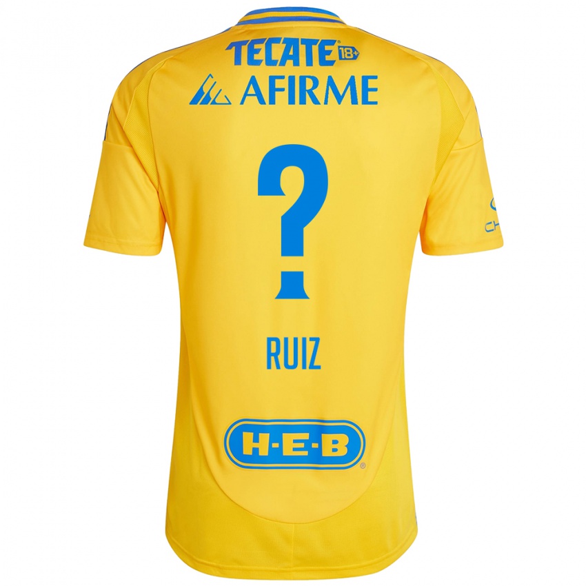 Kinder Luis Ruiz #0 Goldgelb Heimtrikot Trikot 2024/25 T-Shirt