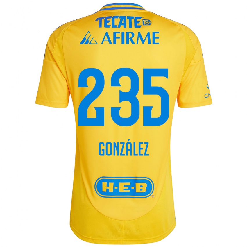 Kinder Mauricio González #235 Goldgelb Heimtrikot Trikot 2024/25 T-Shirt