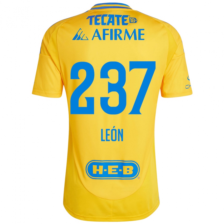 Kinder Gabriel León #237 Goldgelb Heimtrikot Trikot 2024/25 T-Shirt