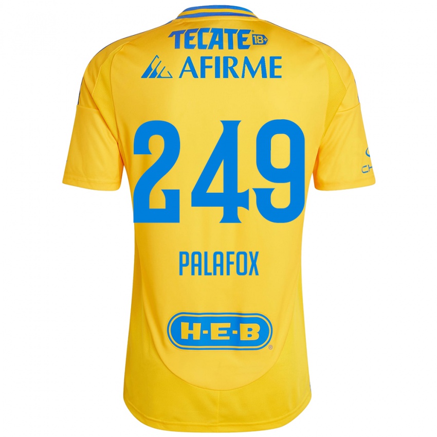 Kinder José Palafox #249 Goldgelb Heimtrikot Trikot 2024/25 T-Shirt