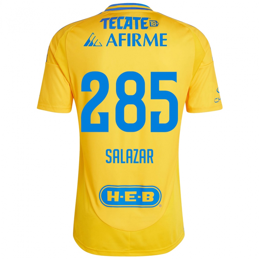 Kinder Bryan Salazar #285 Goldgelb Heimtrikot Trikot 2024/25 T-Shirt