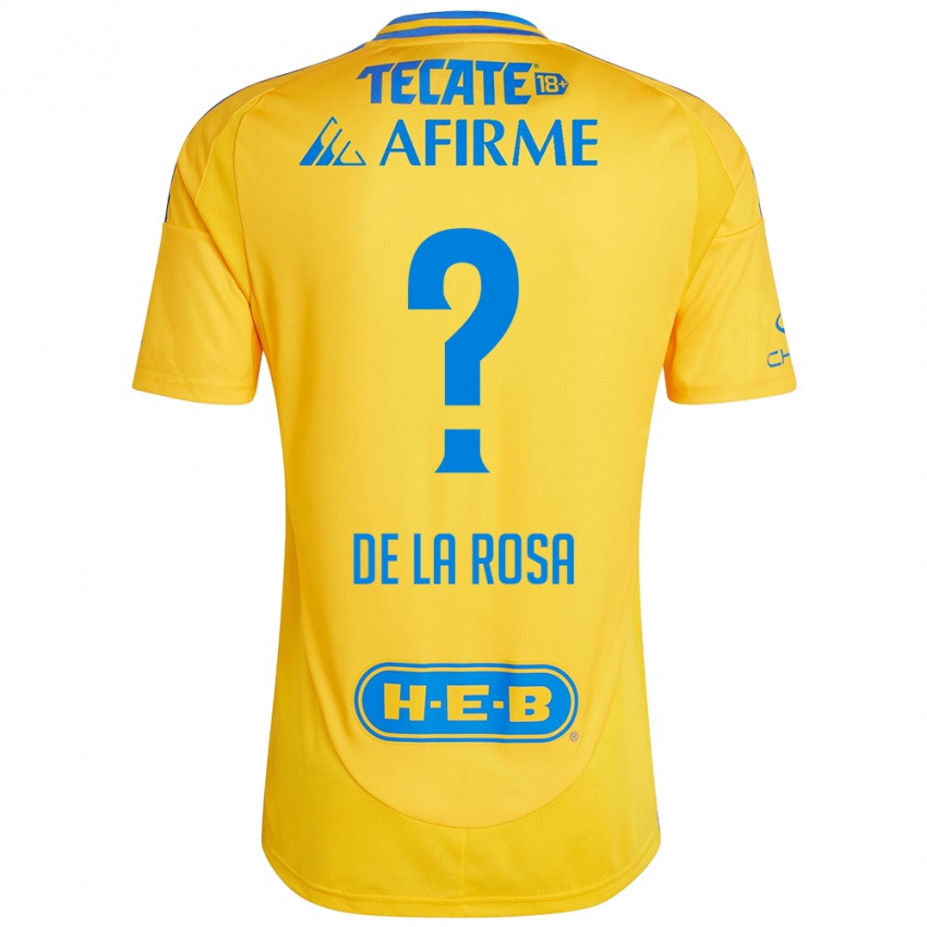 Kinder Luis De La Rosa #0 Goldgelb Heimtrikot Trikot 2024/25 T-Shirt