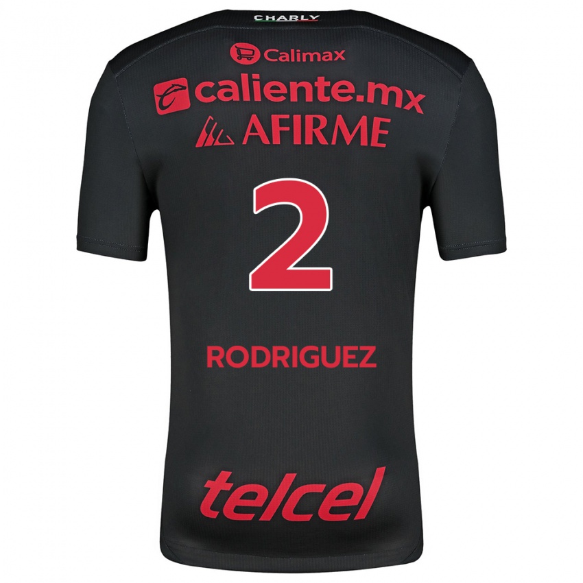 Kinder Antonio Rodríguez #2 Schwarz Rot Heimtrikot Trikot 2024/25 T-Shirt