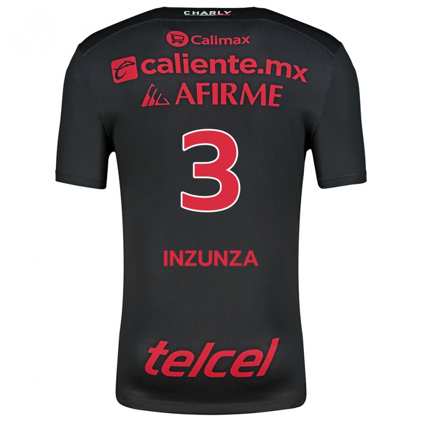 Kinder Rafael Fernández #3 Schwarz Rot Heimtrikot Trikot 2024/25 T-Shirt