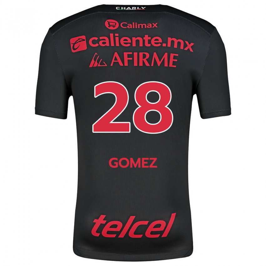 Kinder Alejandro Gómez #28 Schwarz Rot Heimtrikot Trikot 2024/25 T-Shirt