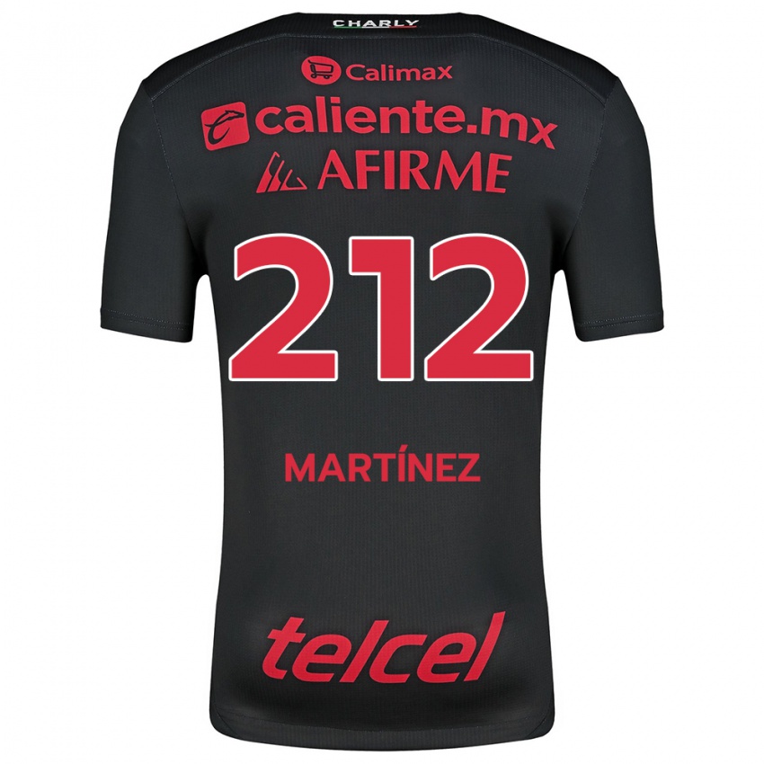 Kinder Juan Martínez #212 Schwarz Rot Heimtrikot Trikot 2024/25 T-Shirt