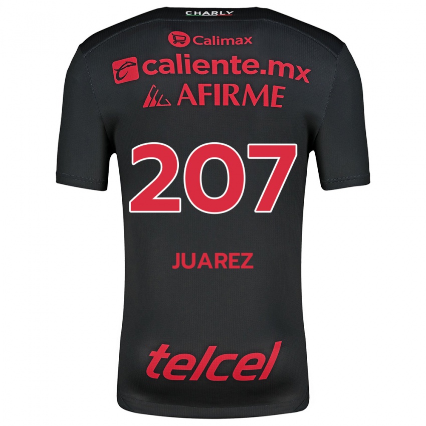 Kinder José Juárez #207 Schwarz Rot Heimtrikot Trikot 2024/25 T-Shirt