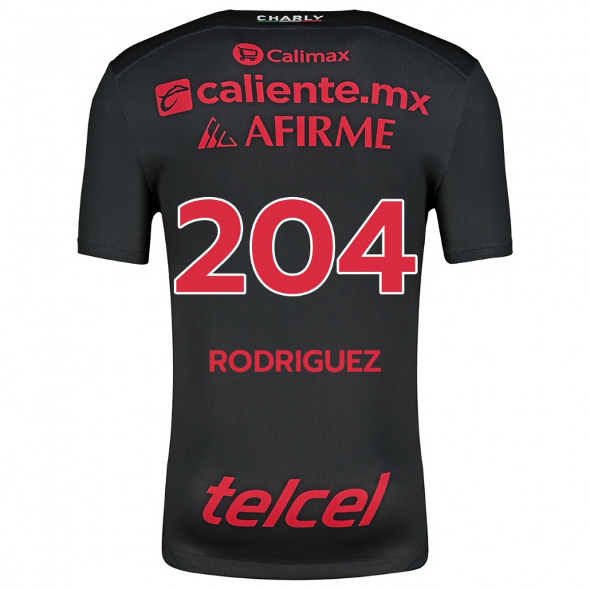 Kinder Jesús Rodríguez #204 Schwarz Rot Heimtrikot Trikot 2024/25 T-Shirt