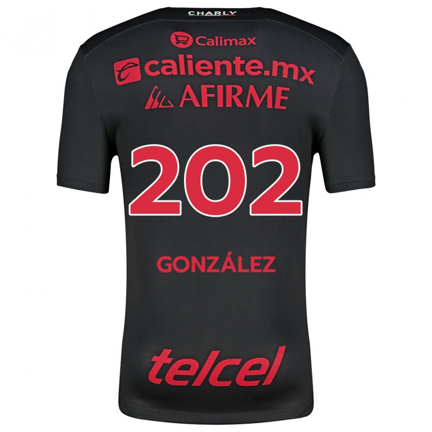 Kinder Joban González #202 Schwarz Rot Heimtrikot Trikot 2024/25 T-Shirt