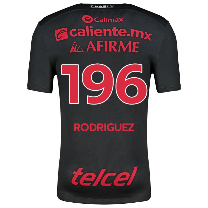 Kinder Prince Rodríguez #196 Schwarz Rot Heimtrikot Trikot 2024/25 T-Shirt