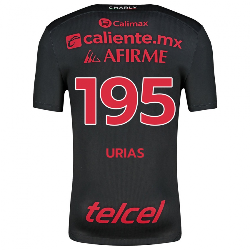 Kinder Héctor Urías #195 Schwarz Rot Heimtrikot Trikot 2024/25 T-Shirt