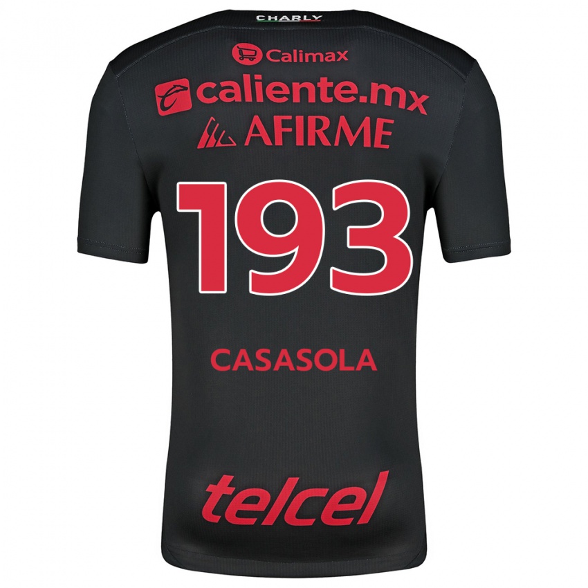 Kinder Axel Casasola #193 Schwarz Rot Heimtrikot Trikot 2024/25 T-Shirt