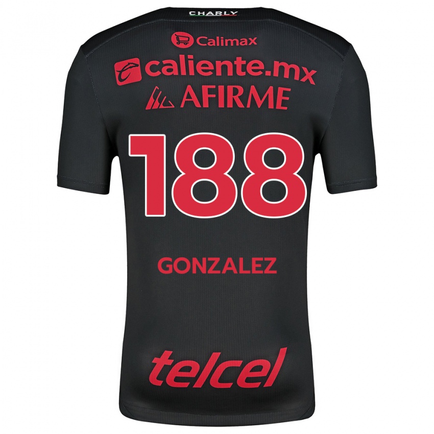 Kinder Jorge González #188 Schwarz Rot Heimtrikot Trikot 2024/25 T-Shirt