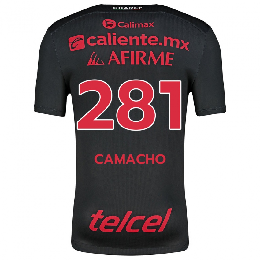 Kinder Javier Camacho #281 Schwarz Rot Heimtrikot Trikot 2024/25 T-Shirt