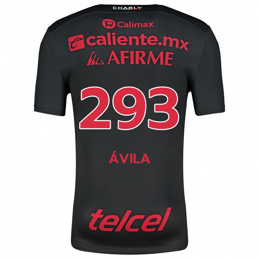 Kinder Daniel Ávila #293 Schwarz Rot Heimtrikot Trikot 2024/25 T-Shirt