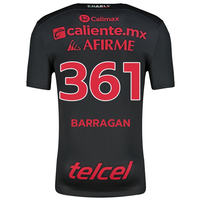 Kinder Jesús Barragán #361 Schwarz Rot Heimtrikot Trikot 2024/25 T-Shirt