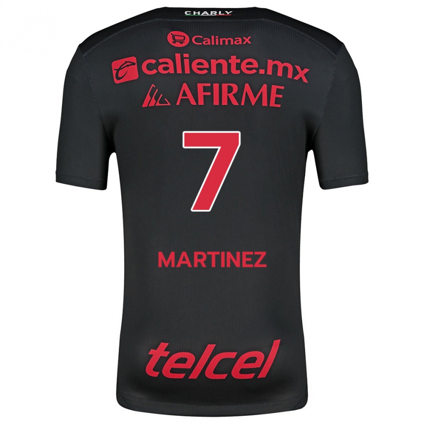 Kinder Alejandro Martínez #7 Schwarz Rot Heimtrikot Trikot 2024/25 T-Shirt