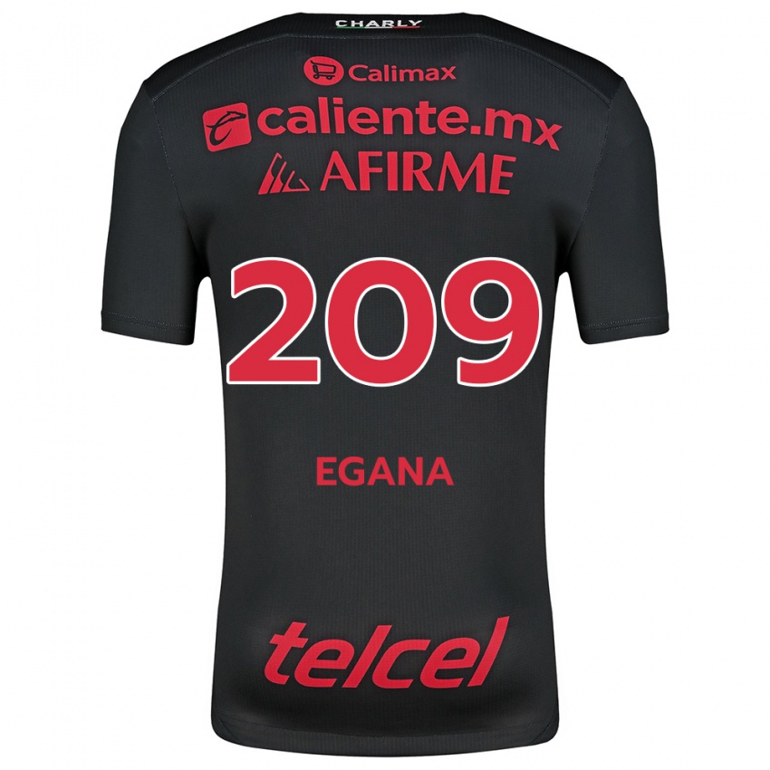 Kinder Arath Egaña #209 Schwarz Rot Heimtrikot Trikot 2024/25 T-Shirt