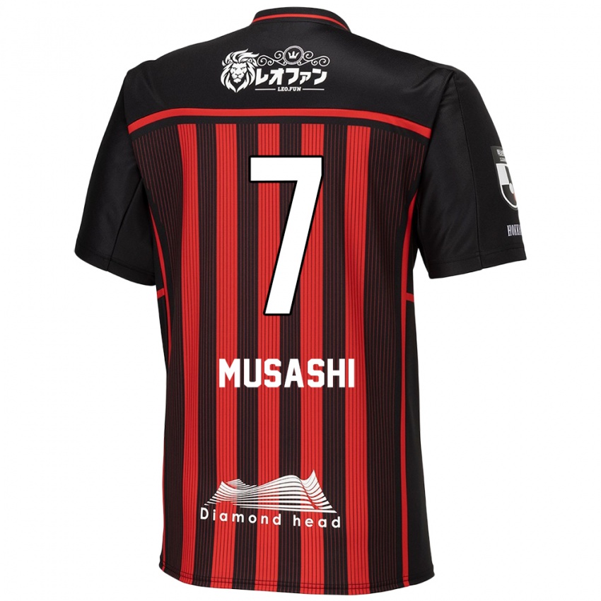 Kinder Musashi Suzuki #7 Rot Schwarz Heimtrikot Trikot 2024/25 T-Shirt