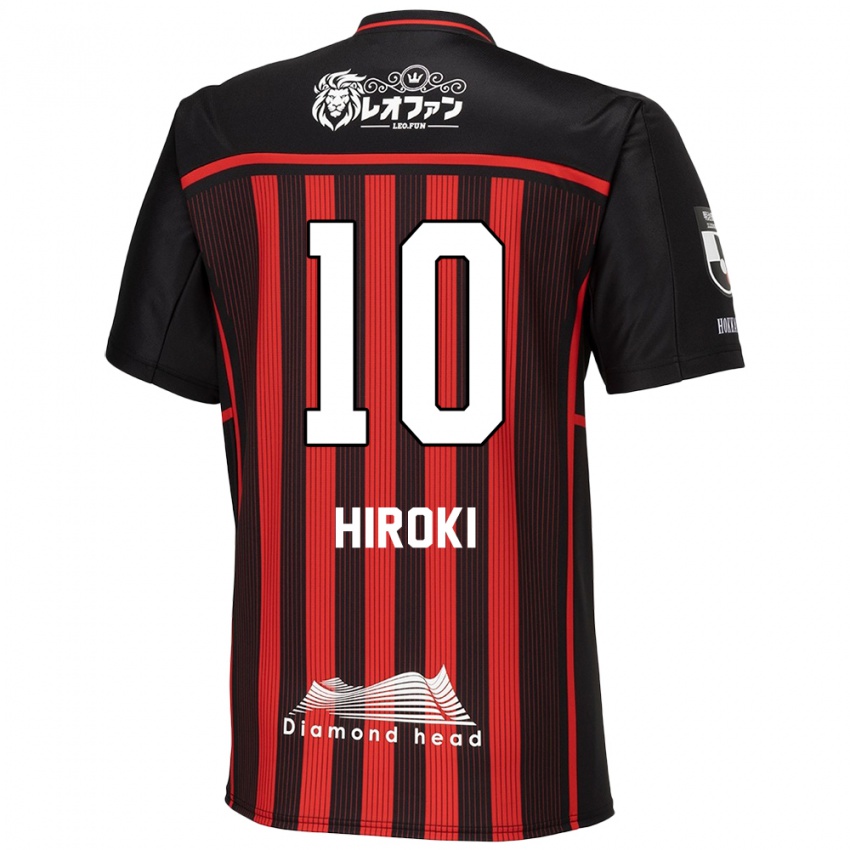 Kinder Hiroki Miyazawa #10 Rot Schwarz Heimtrikot Trikot 2024/25 T-Shirt