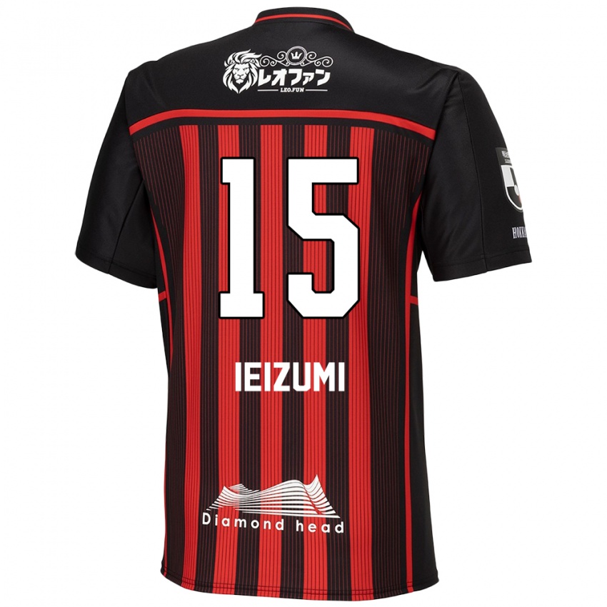 Kinder Rei Ieizumi #15 Rot Schwarz Heimtrikot Trikot 2024/25 T-Shirt