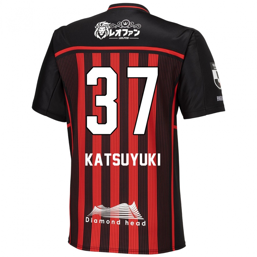 Kinder Katsuyuki Tanaka #37 Rot Schwarz Heimtrikot Trikot 2024/25 T-Shirt