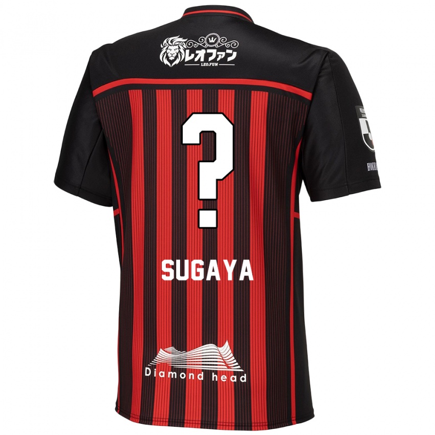 Kinder Shuto Sugaya #0 Rot Schwarz Heimtrikot Trikot 2024/25 T-Shirt