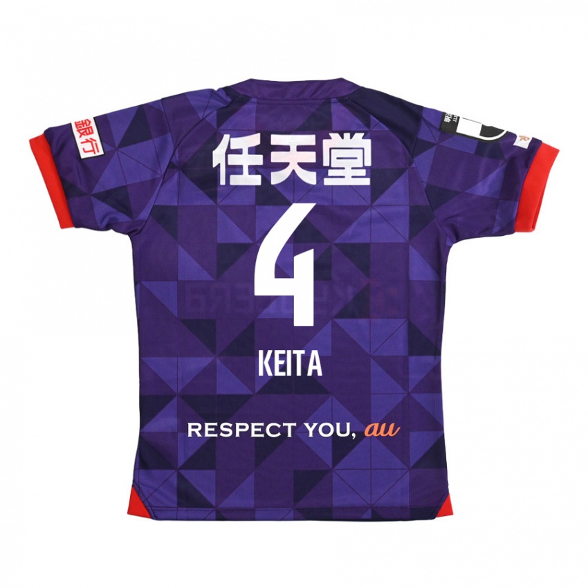 Kinder Keita Matsuda #4 Lila Weiß Heimtrikot Trikot 2024/25 T-Shirt