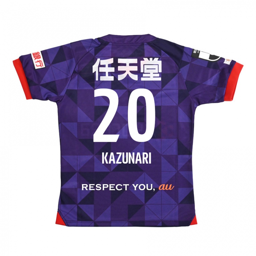 Kinder Kazunari Kita #20 Lila Weiß Heimtrikot Trikot 2024/25 T-Shirt