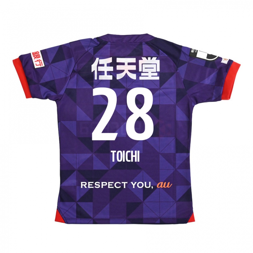 Kinder Toichi Suzuki #28 Lila Weiß Heimtrikot Trikot 2024/25 T-Shirt